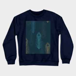 Peacock feathers pattern Crewneck Sweatshirt